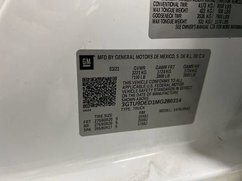 Certified 2021 GMC Sierra 1500 SLT AWD/4WD image 34