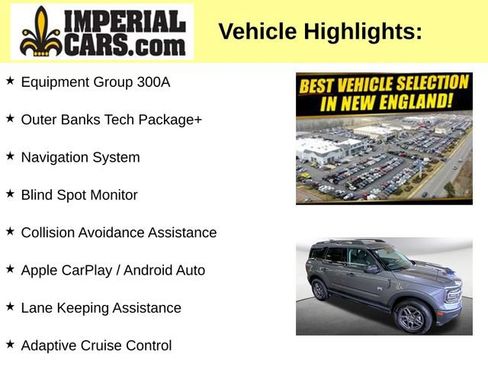 Used 2025 Ford Bronco Sport Outer Banks w/ Outer Banks Tech Package+ AWD/4WD image 3