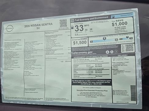 New 2026 Nissan Sentra SV image 30