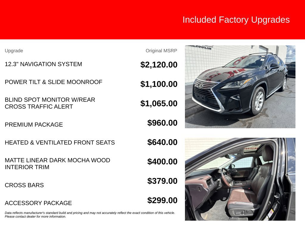 Used 2017 Lexus RX 350 AWD w/ Premium Package image 5