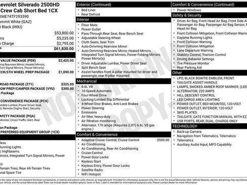 New 2026 Chevrolet Silverado 2500 Custom w/ Custom Value Package AWD/4WD image 4