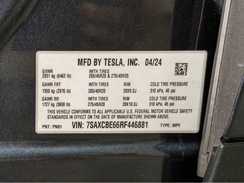 Used 2024 Tesla Model X Plaid AWD/4WD image 29