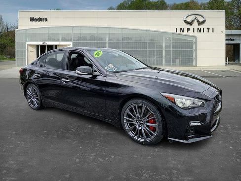 Certified 2023 INFINITI Q50 Red Sport 400 w/ Black Opal Edition image 2