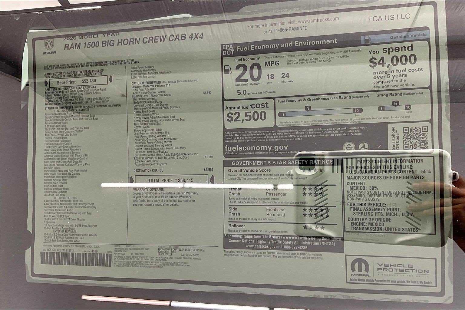 New 2026 RAM 1500 Big Horn AWD/4WD image 22