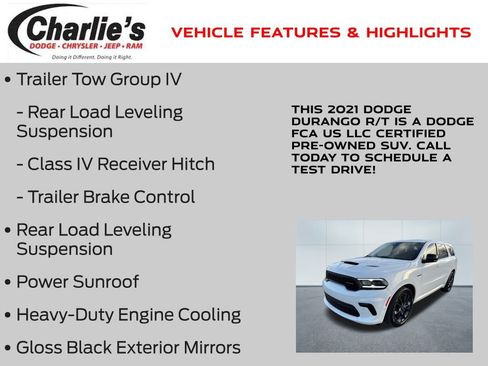 Certified 2021 Dodge Durango R/T w/ Blacktop Package image 19