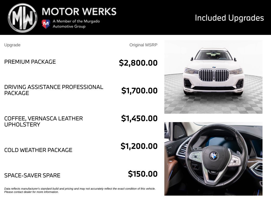 Used 2020 BMW X7 xDrive40i w/ Premium Package AWD/4WD image 4