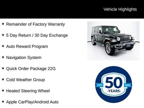 Used 2022 Jeep Wrangler Unlimited Sahara w/ Cold Weather Group AWD/4WD image 8