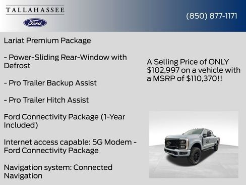 New 2026 Ford F250 Lariat w/ Black Appearance Package image 47