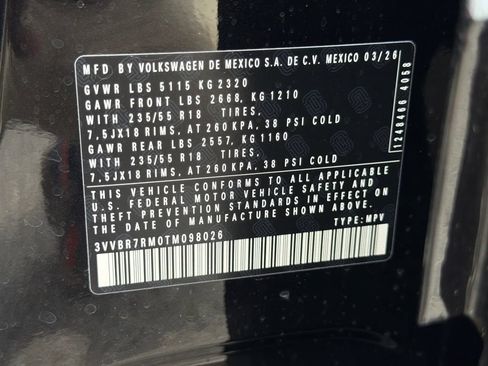 New 2026 Volkswagen Tiguan S AWD/4WD image 30
