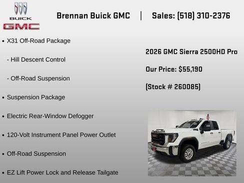 New 2026 GMC Sierra 2500 Pro w/ Convenience Package AWD/4WD image 12