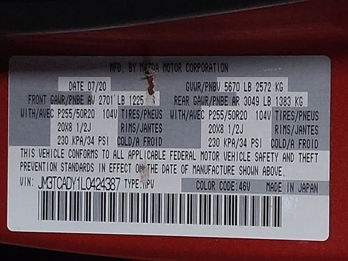 Used 2020 MAZDA CX-9 Grand Touring image 33