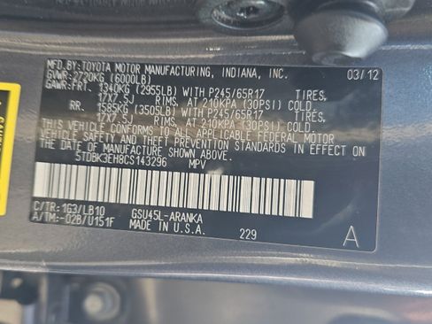 Used 2012 Toyota Highlander SE w/ Tow Pkg AWD/4WD image 19