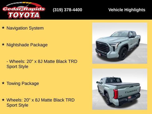 Used 2024 Toyota Tundra Limited w/ Nightshade Package AWD/4WD image 29