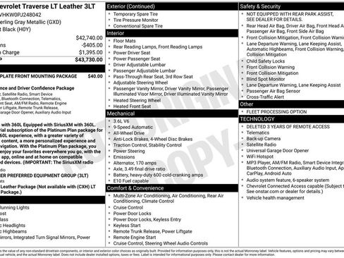Used 2023 Chevrolet Traverse LT AWD/4WD image 44