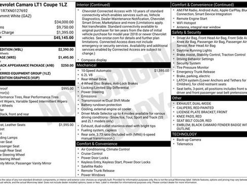 Used 2022 Chevrolet Camaro LT w/ Redline Edition RWD image 5
