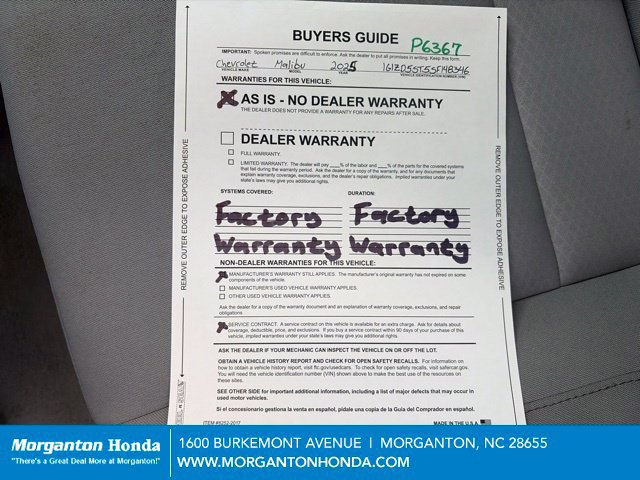 Used 2025 Chevrolet Malibu LT FWD image 21