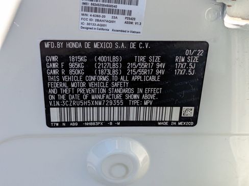 Used 2022 Honda HR-V EX image 34