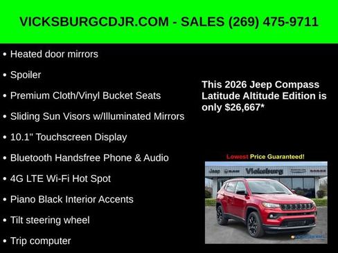 New 2026 Jeep Compass Latitude image 33