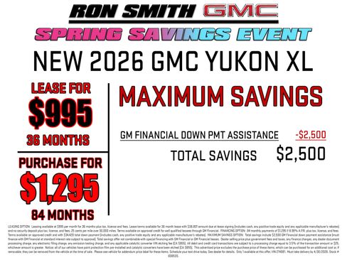 New 2026 GMC Yukon XL Denali Ultimate w/ LPO, Floor Liner Package image 4