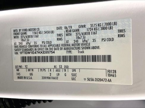 Used 2019 Ford F150 XLT w/ Equipment Group 302A Luxury image 43