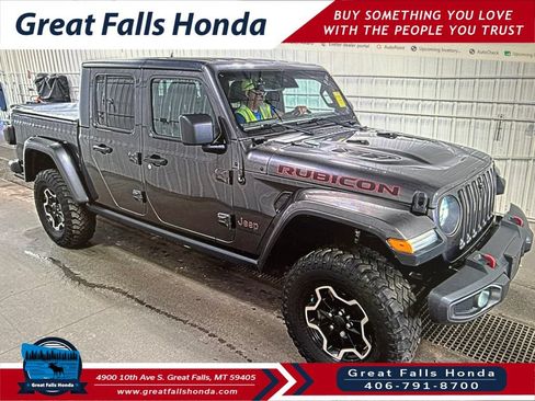 Used 2020 Jeep Gladiator Rubicon w/ Advanced Safety Group AWD/4WD image 1