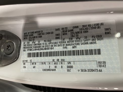 Used 2022 Ford Escape SEL w/ Technology Package image 27