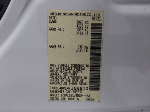 Used 2021 Nissan Altima 2.5 S FWD image 33