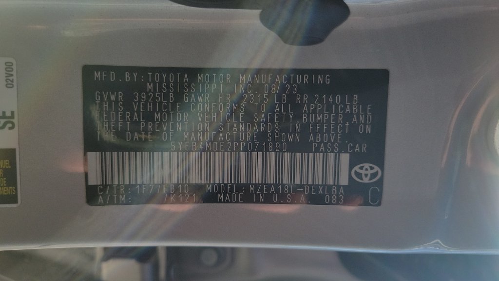 Certified 2023 Toyota Corolla LE FWD image 22