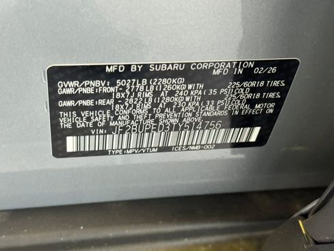 New 2026 Subaru Outback Touring AWD/4WD image 32