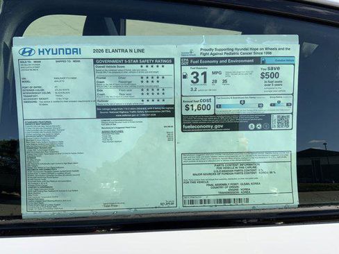 New 2026 Hyundai Elantra N Line image 13