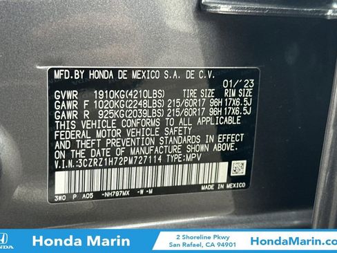 Used 2023 Honda HR-V EX-L image 35