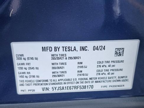 Used 2024 Tesla Model S Plaid image 34