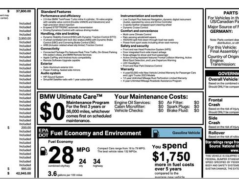 Used 2023 BMW 228i Gran Coupe w/ M Sport Package FWD image 2