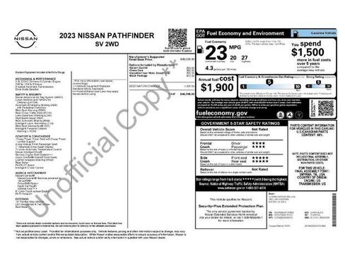 Certified 2023 Nissan Pathfinder SV w/ Black Appearance Package FWD image 8