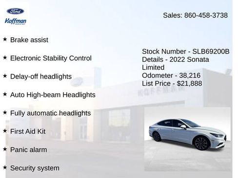 Used 2022 Hyundai Sonata Limited image 25