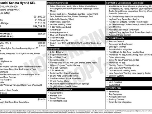 Used 2023 Hyundai Sonata SEL w/ Cargo Package image 11