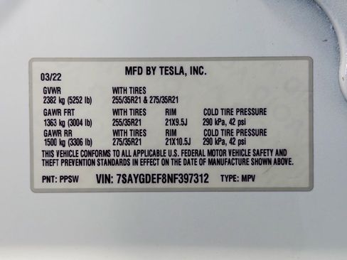 Used 2022 Tesla Model Y Performance image 29