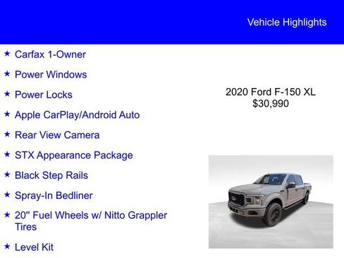 Used 2020 Ford F150 XL w/ Equipment Group 101A Mid image 2