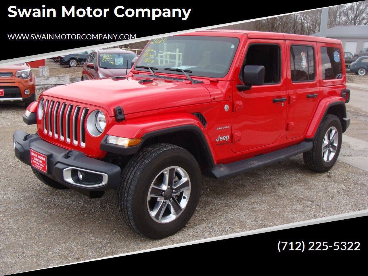 Used 2020 Jeep Wrangler Unlimited Sahara w/ Uconnect 4C Nav & Sound Group AWD/4WD image 1