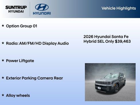 New 2026 Hyundai Santa Fe SEL AWD/4WD image 7