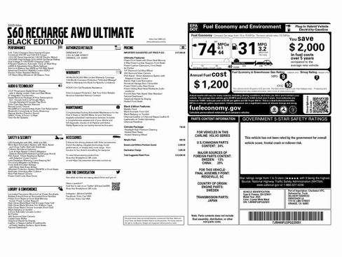 Used 2023 Volvo S60 T8 Ultimate image 2
