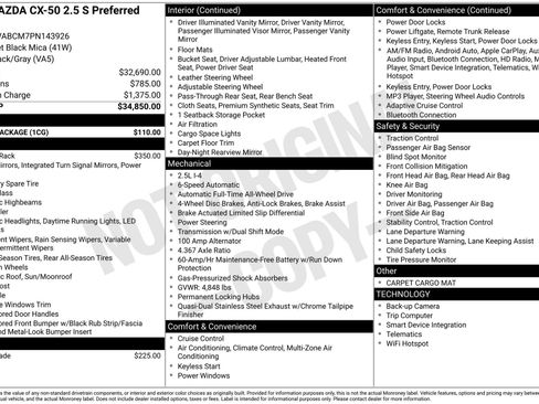 Used 2023 MAZDA CX-50 2.5 S w/ Cargo Package image 4