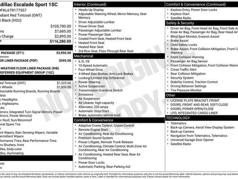 Certified 2026 Cadillac Escalade Sport w/ Touring Package AWD/4WD image 49