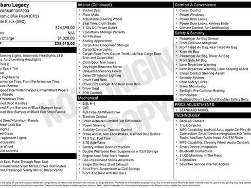 Used 2023 Subaru Legacy image 2