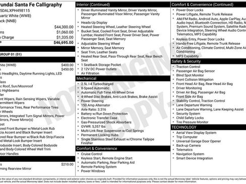 Used 2023 Hyundai Santa Fe Calligraphy image 39