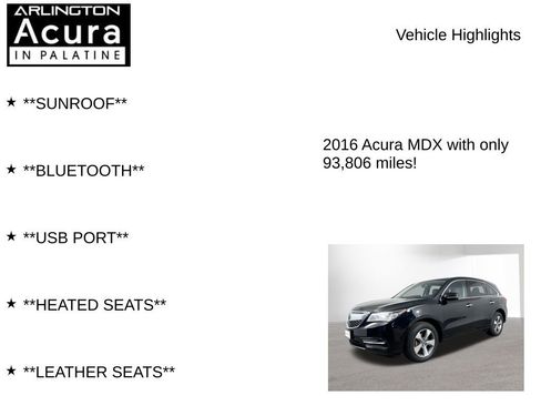 Used 2016 Acura MDX SH-AWD image 7