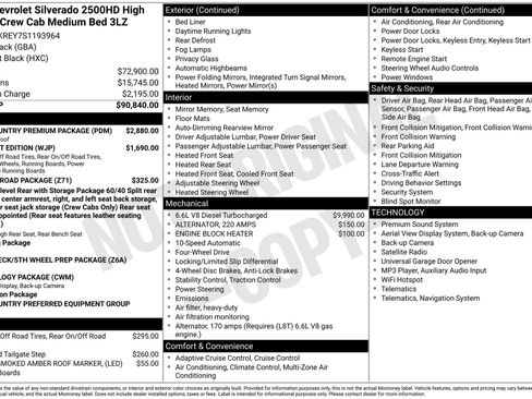 Used 2025 Chevrolet Silverado 2500 High Country w/ High Country Premium Package AWD/4WD image 40