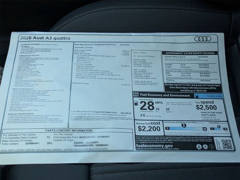 New 2026 Audi A3 2.0T Premium image 17