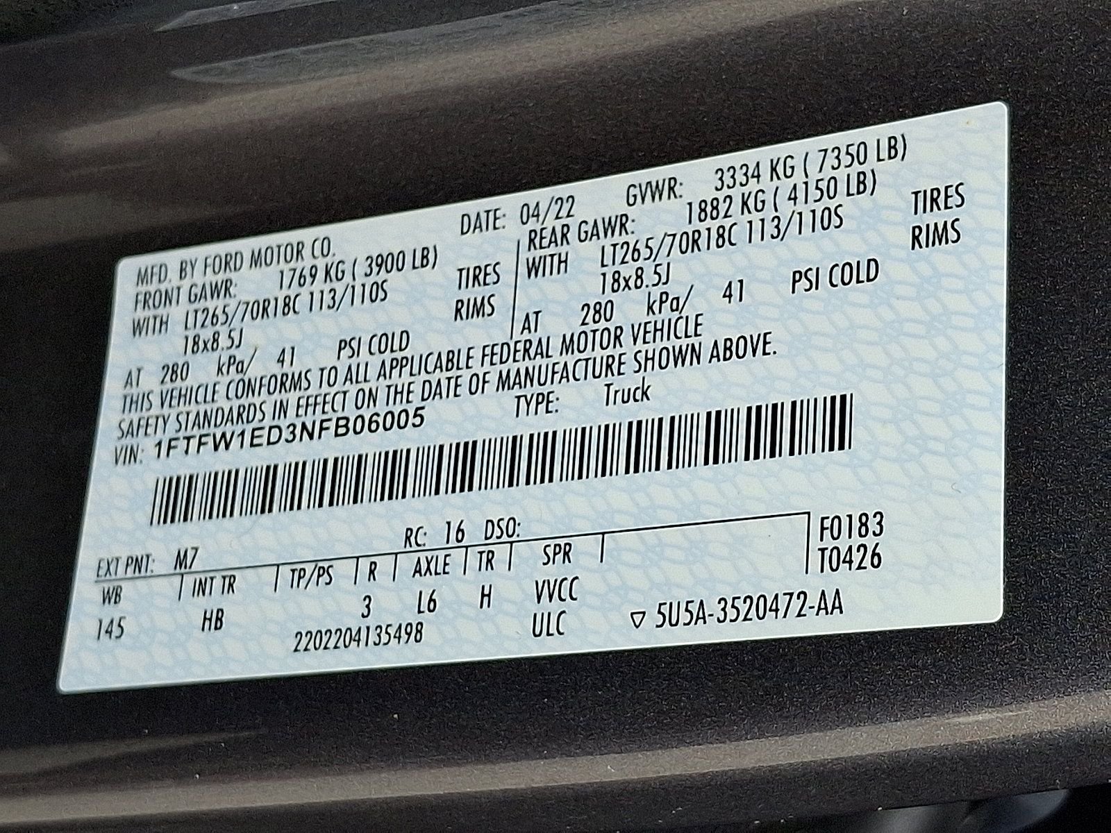 Certified 2022 Ford F150 Lariat AWD/4WD image 27