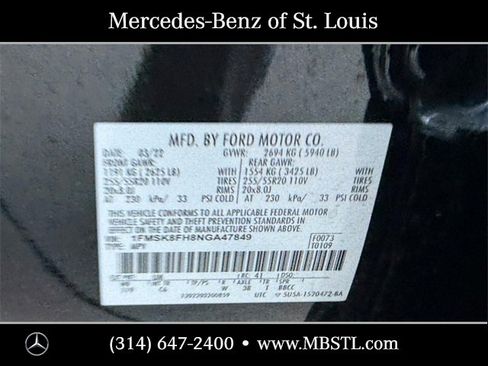 Used 2022 Ford Explorer Limited w/ Equipment Group 301A image 26